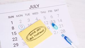 calendar for dental checkup